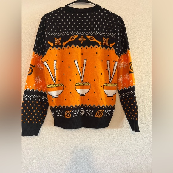 Naruto Shippuden Chibi Naruto & Ramen Holiday Sweater - BoxLunch Exclusive - Picture 3 of 3